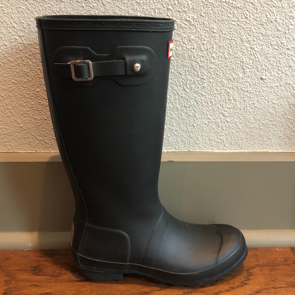 Children's Matte Black Hunter Boots